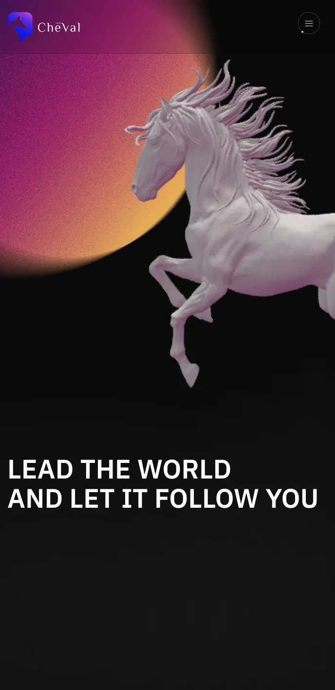 Cheval Agency phone user interface